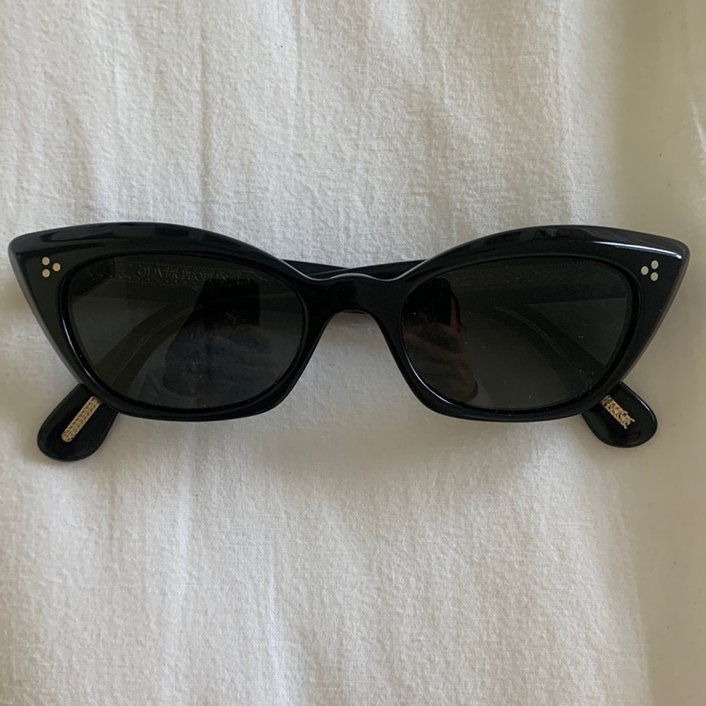 Oliver Peoples Black “Bianka” Sunglasses